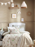Peter Rabbit natural classic watercolour duvet cover and pillowcase set, imported from the UK