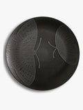 Kew Gardens Black Living Jewel stoneware charger plate 32cm, UK version