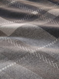 Dreams & Drapes grey Colville check duvet cover and pillowcase set - British product