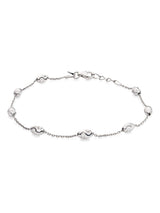 Beaverbrooks Sterling Silver Pebble Ladies Bracelet 19cm