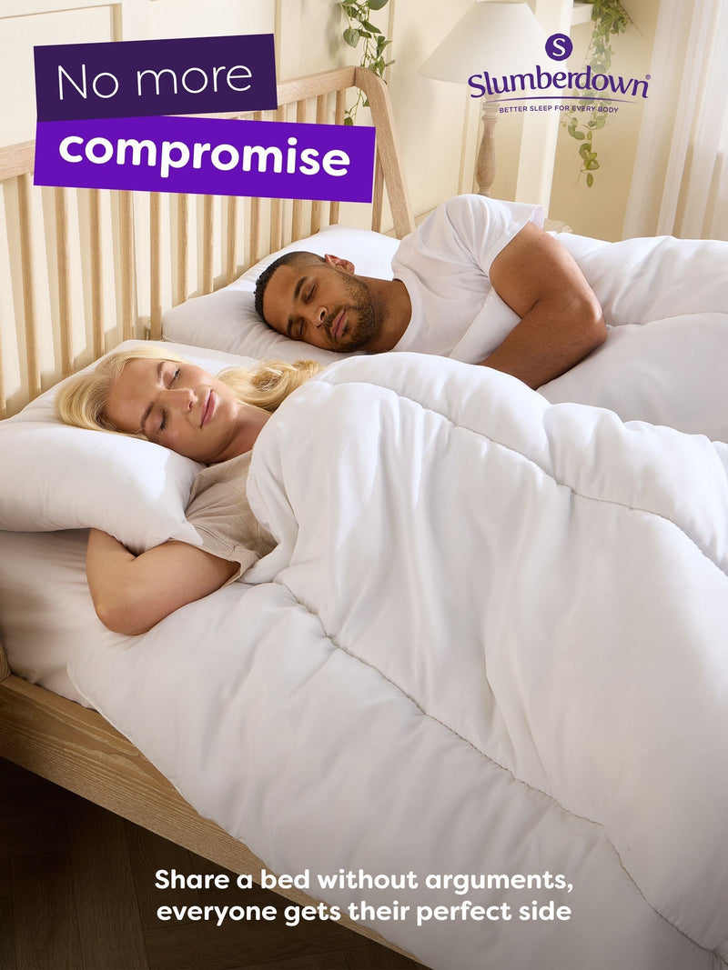 Slumberdown Made For You Two dual tog white duvet (British brand)