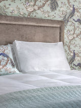 Laura Ashley White Medium 100% Cotton Luxury Back Sleeper Pillow