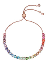 Ted Baker Rose Gold Crystal Slider Bracelet Clear Length 21cm