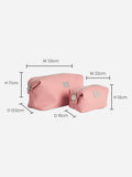 Faux leather slouch make-up bag - British product