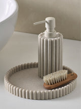 Natural Rib Round Tray Resin Storage Tray 21cm