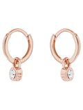 Ted Baker huggie earrings rose gold crystal (British brand)