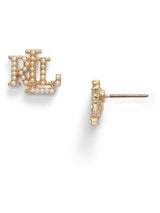 Lauren Ralph Lauren Gold Tone Faux Pearl Stud Earrings