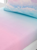 Catherine Lansfield Blue Ombré Rainbow Clouds Fitted Sheet Single