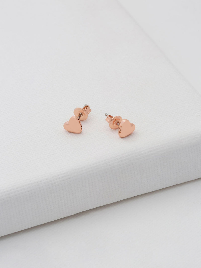 Ted Baker heart stud earrings (British brand)