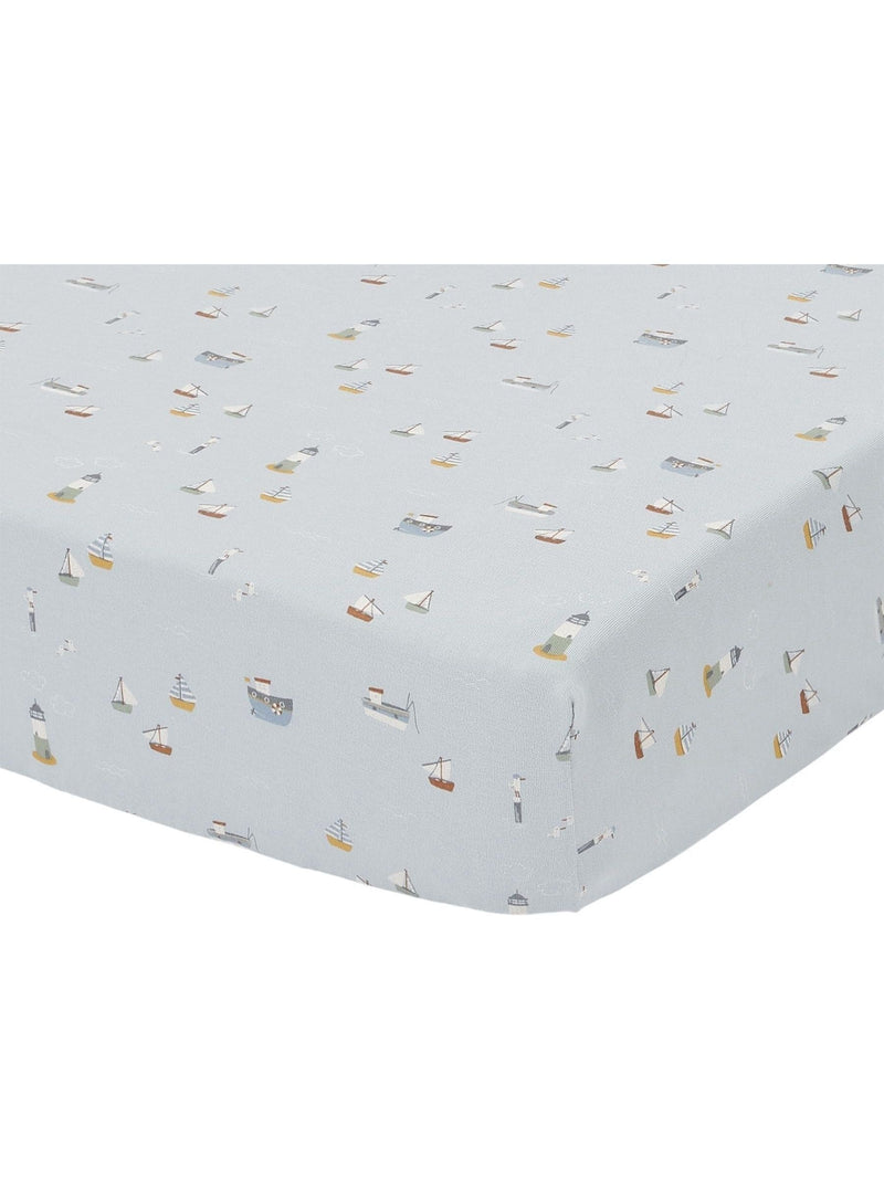 Little Dutch Blue Sailors Bay bassinet sheet, UK version