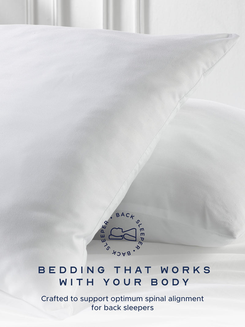 Snuggledown 2 Pack Medium Support White Pillows (British brand)