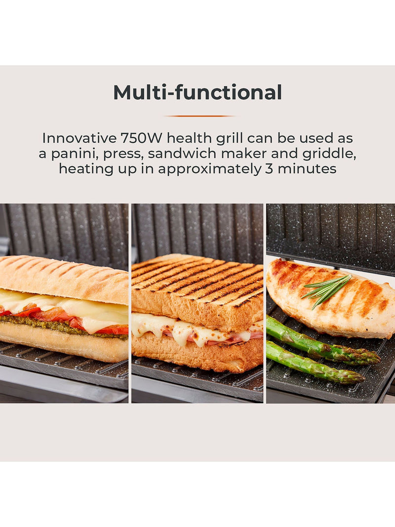 Tower Silver Panini Grill 750W (British brand)