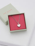 Ted Baker heart pendant necklace silver tone 42-47cm (British brand)