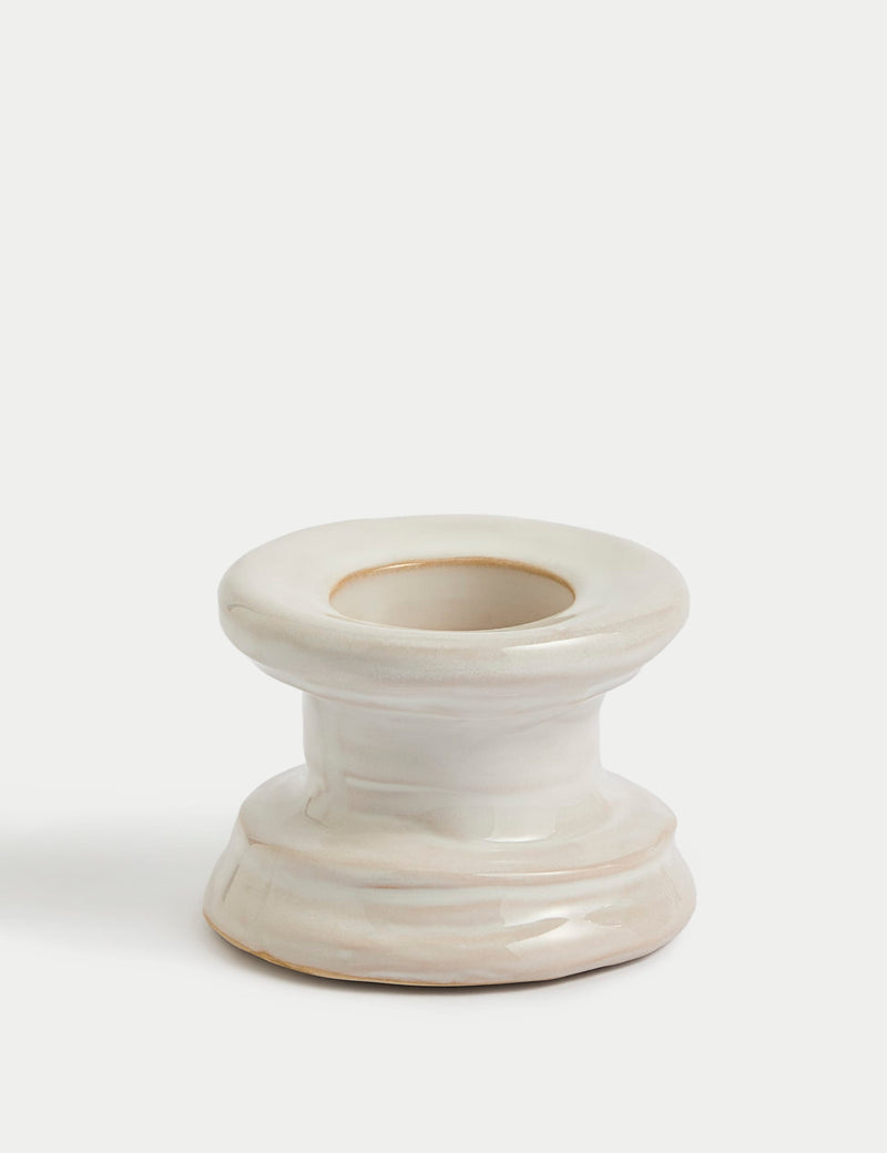 Ceramic Dinner Candle & Tealight Holder