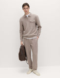 M&S cotton blend pique half zip top - British product