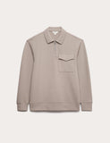 M&S cotton blend pique half zip top - British product