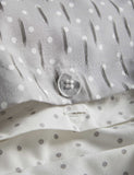 Cotton blend spotty reversible bedding set - British product