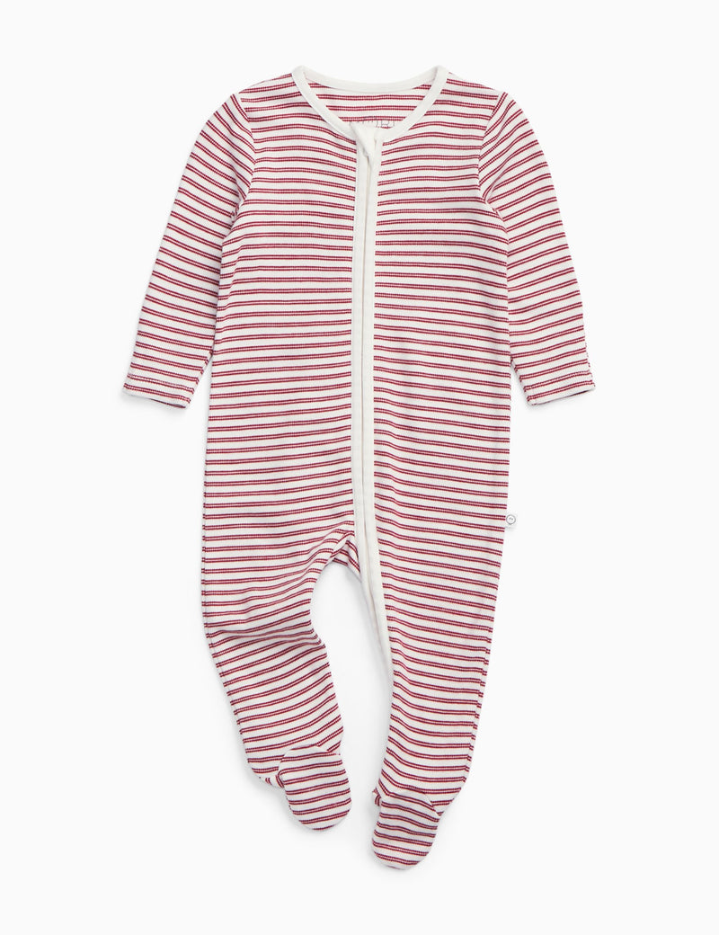 MORI Cotton Blend Zip Sleepsuit 0-24 Mths - British product