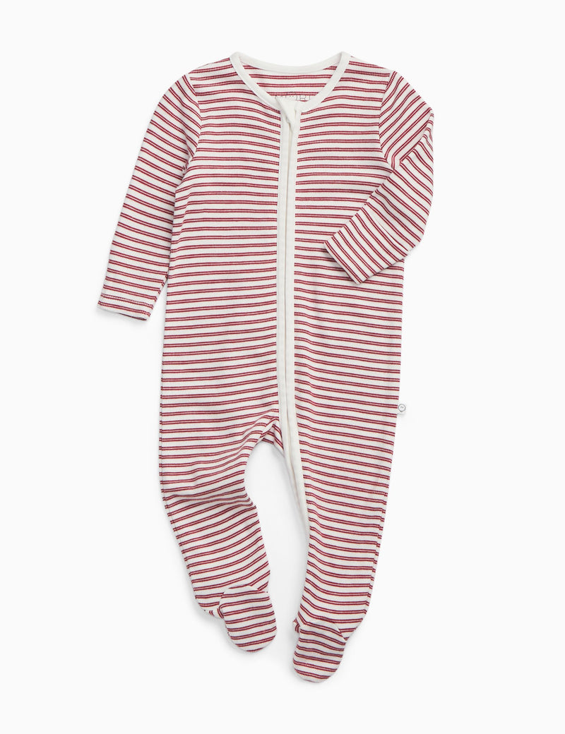MORI Cotton Blend Zip Sleepsuit 0-24 Mths - British product