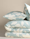 Cotton-rich silhouette floral bedding set - British product