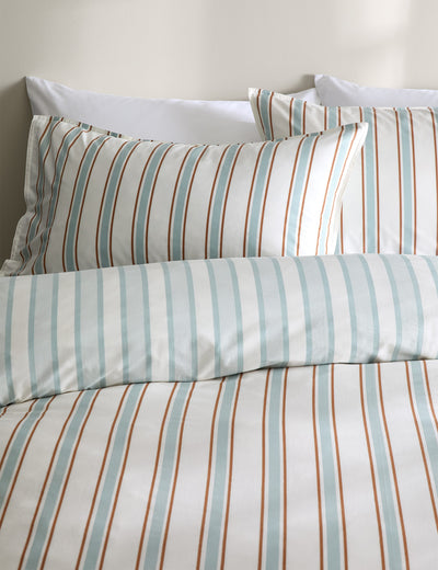 Single Cotton Rich Striped Bedding Set