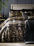 Laurence Llewelyn-Bowen Black Suburban Jungle duvet cover and pillowcase set, UK version
