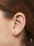 Ted Baker rose gold crystal stud earrings 0.6cm (British brand)
