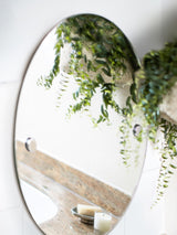 Robert Welch Silver Oblique Wall Mirror 680mm x 500mm