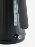 Black sleek electric kettle 1.7 litre - British product