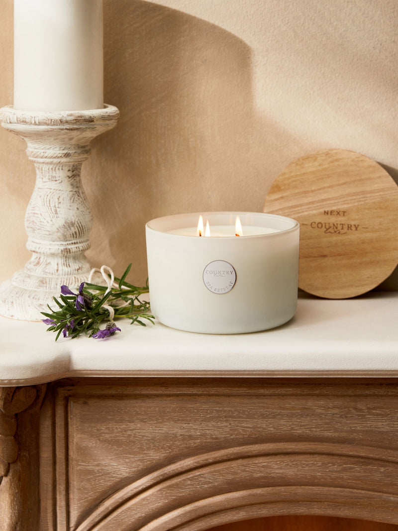 Country Luxe Lavender and Geranium 3 Wick Candle - British product