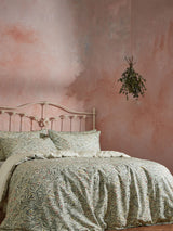 EW by Edinburgh Weavers Green Malory Duvet Cover and Pillowcase Set
