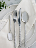 Silver hammered cutlery set 16 piece (British brand)