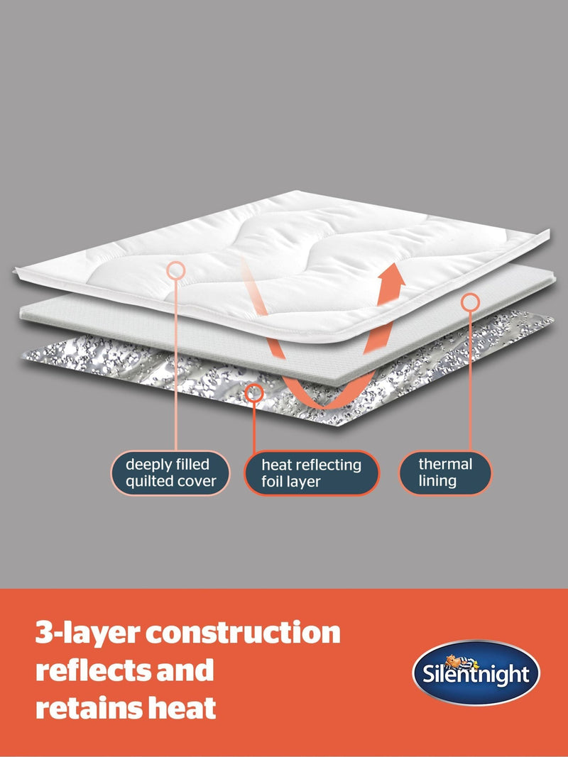 Silentnight White Self Heating Mattress Topper (British brand)