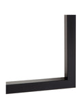 Brookpace Lascelles black cedar framed wall art, 66cm by 56cm - British product