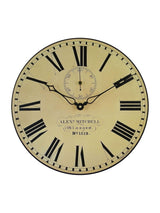Brookpace Lascelles Black Station Wall Clock with Seconds Hand 36cm