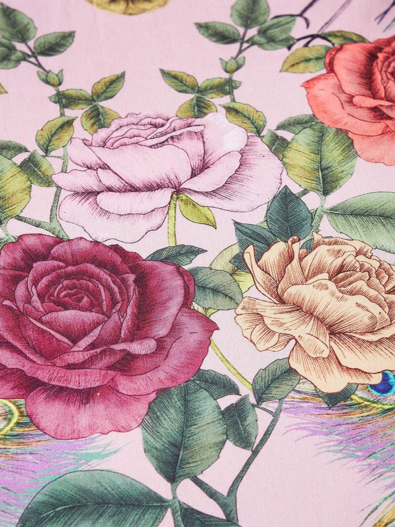 Matthew Williamson Pink Xanadu Peacock duvet cover set, imported from the UK