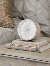 Silver Mini Mantel Alarm Clock