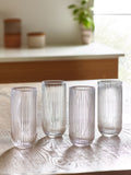 Hollis clear glass tumblers set of 4 - British product