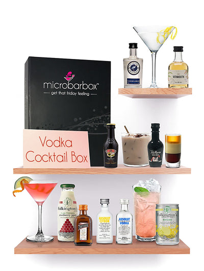MicroBarBox Vodka Cocktail Set in Premium Gift Box