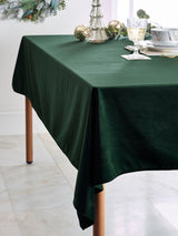 Green Velvet Tablecloth