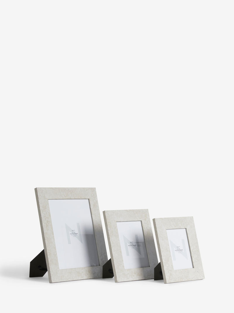 White Lydford Stone Effect Photo Frame