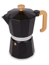 La Cafetière Black Venice 6 Cup Stovetop Espresso Maker