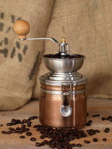 La Cafetière Copper Finish Hand-Crank Coffee Grinder