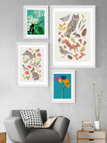 East End Prints Blue Lily framed print - British product