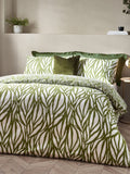 Botanics Olive Green duvet cover and pillowcase set, UK version