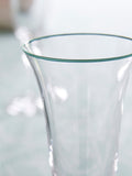 Nina Campbell green rim meadow champagne flute glasses set of 4, imported from the UK