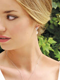 Ivory & Co Silver Tone Morocco Crystal and Pearl Earrings