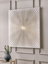 Pacific Gold Metal Sunburst Wall Art 100cm