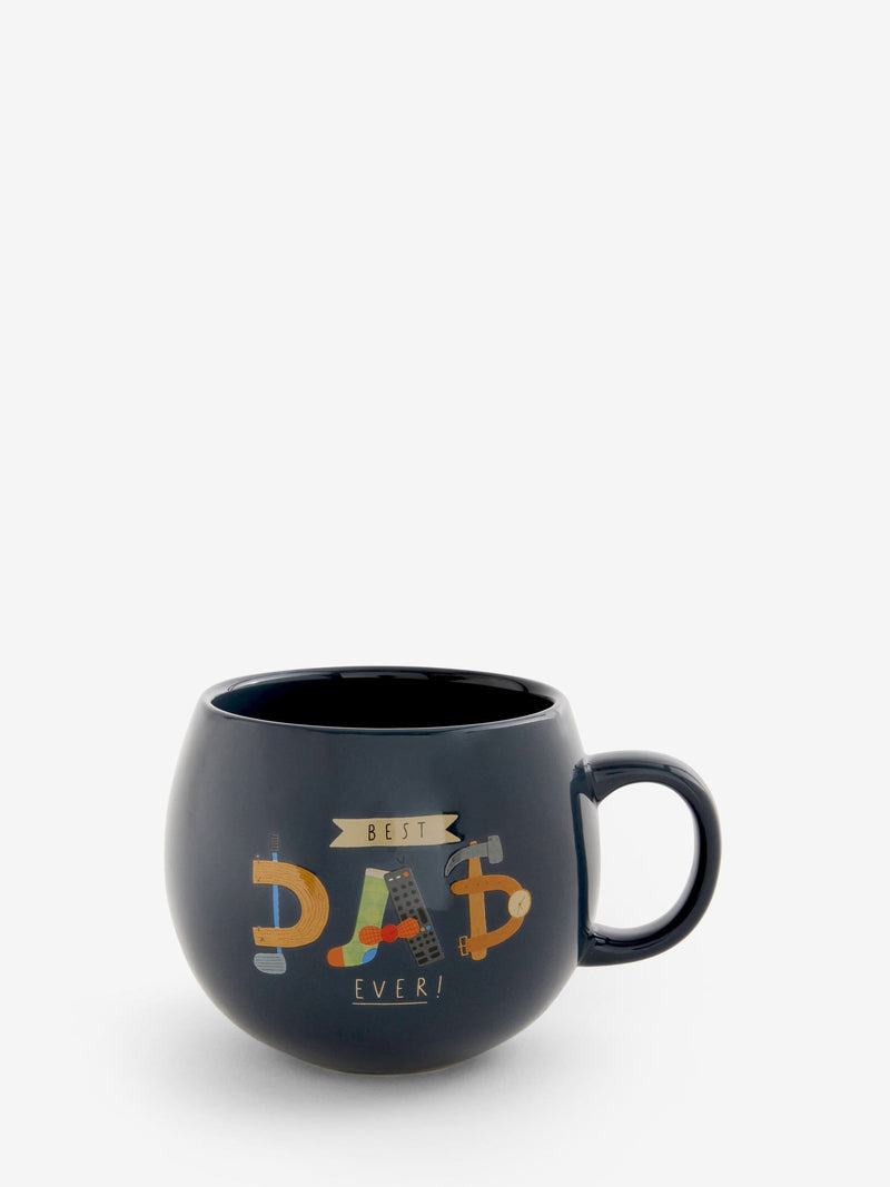 Navy Best Dad Ever mug 10.5cm height, imported from the UK