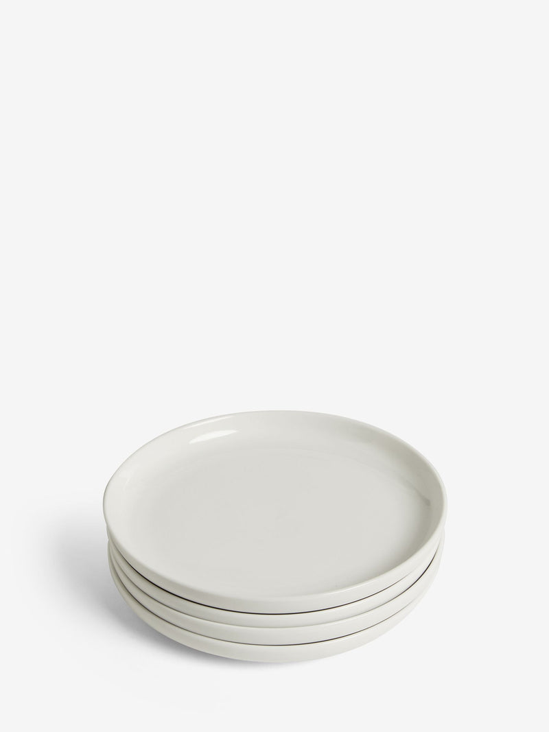 White Moderna side plates set of 4 (British brand)